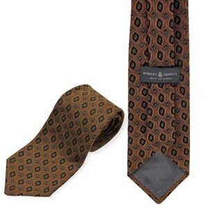 Robert Talbott Best Of Class NeckTie Diamond Geometric 100% Silk Luxury Designer